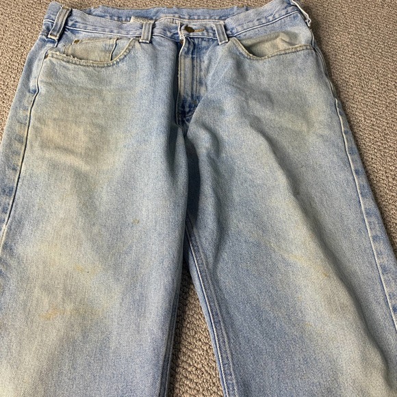 Carhartt Mens‎ Jeans Size 36X32 Blue Medium Wash Denim Traditional Fit Straight - Picture 2 of 13